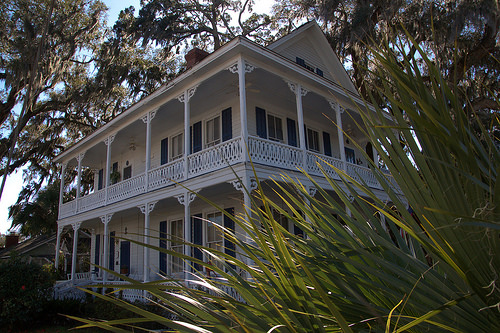Veranda House 1885 Brunswick GA Photograph Copyright Brian Brown Vanishing Coastal Georgia USA 2014